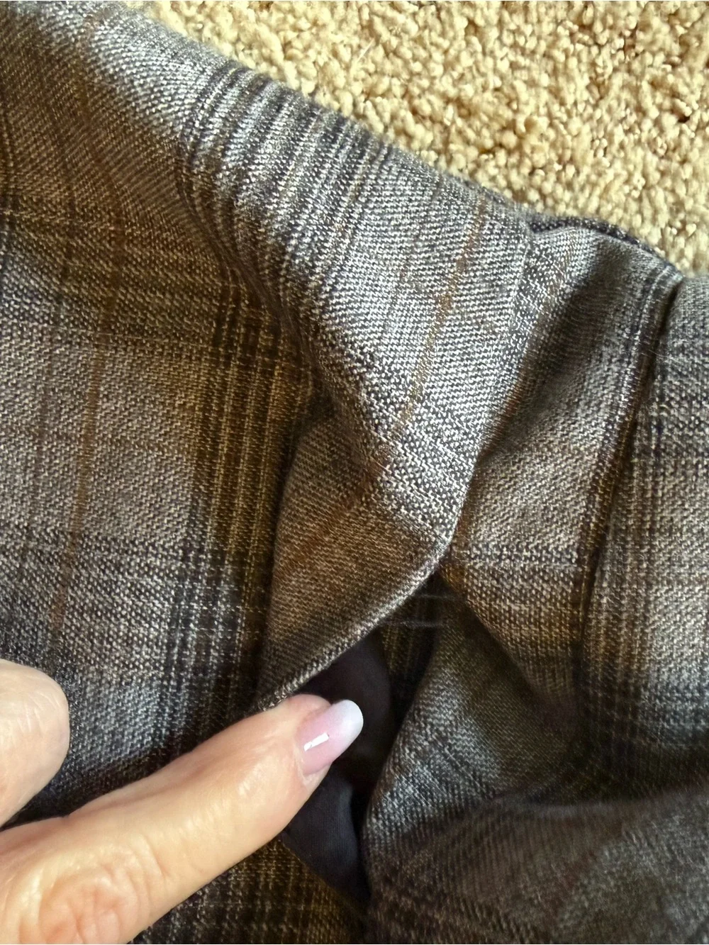 Ann Taylor Factory Gray Plaid Ankle Pants